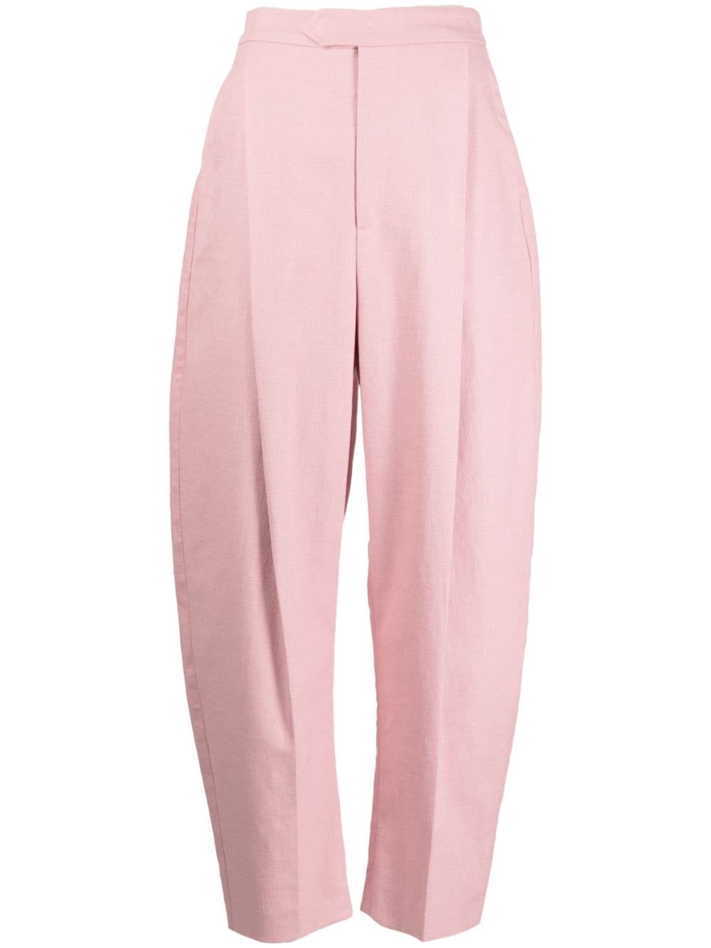 ANOUKI PINK LINEN HIGH WAISTED WIDE LEG PANTS 1 ANOUKI PINK LINEN HIGH WAISTED WIDE LEG PANTS