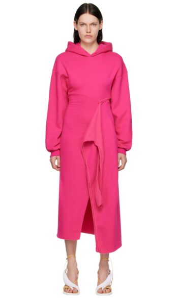 OTTOLINGER HOODED WRAP DRESS BLUSH