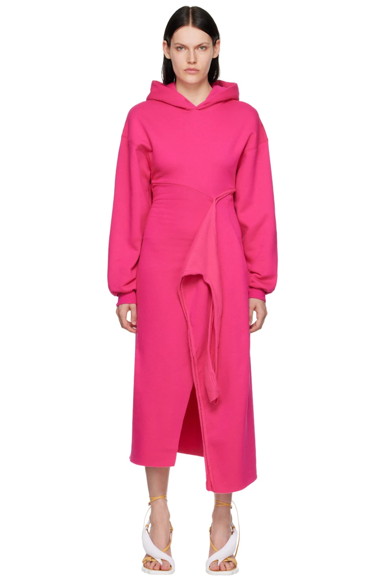 OTTOLINGER HOODED WRAP DRESS BLUSH OTTOLINGER HOODED WRAP DRESS BLUSH
