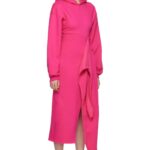 OTTOLINGER HOODED WRAP DRESS BLUSH