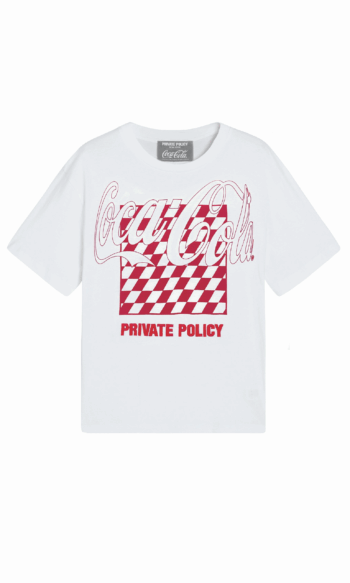 PRIVATE POLICY COCA COLA CLASSIC LOGO T-SHIRT