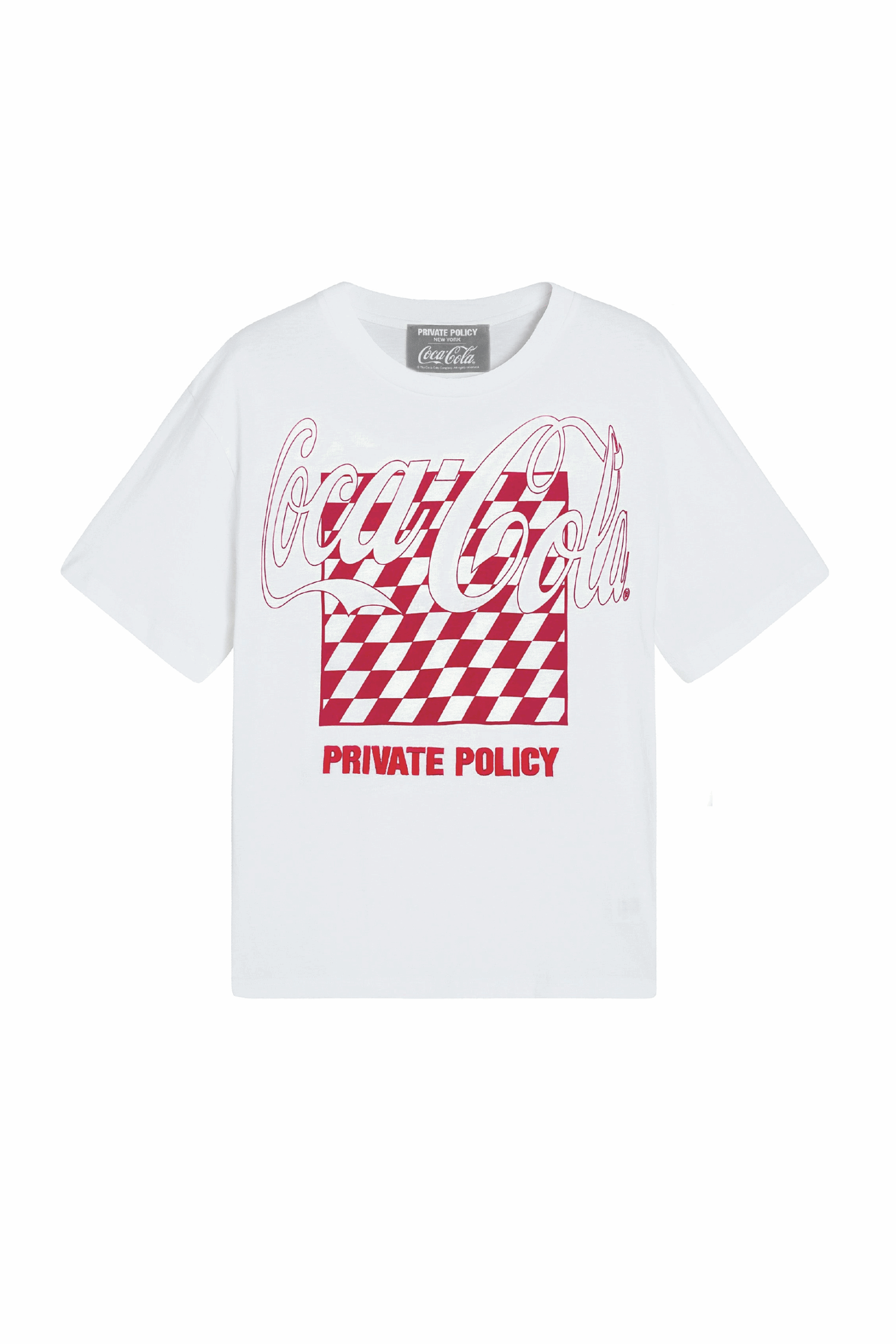 PRIVATE POLICY COCA COLA CLASSIC LOGO T-SHIRT PRIVATE POLICY COCA COLA CLASSIC LOGO T-SHIRT