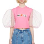 MSGM WOMAN'S PINK T-SHIRT 1 MSGM WOMAN’S PINK T-SHIRT