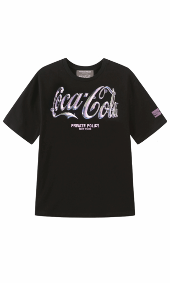 PRIVATE POLICY COCA COLA CHROME LOGO T-SHIRT