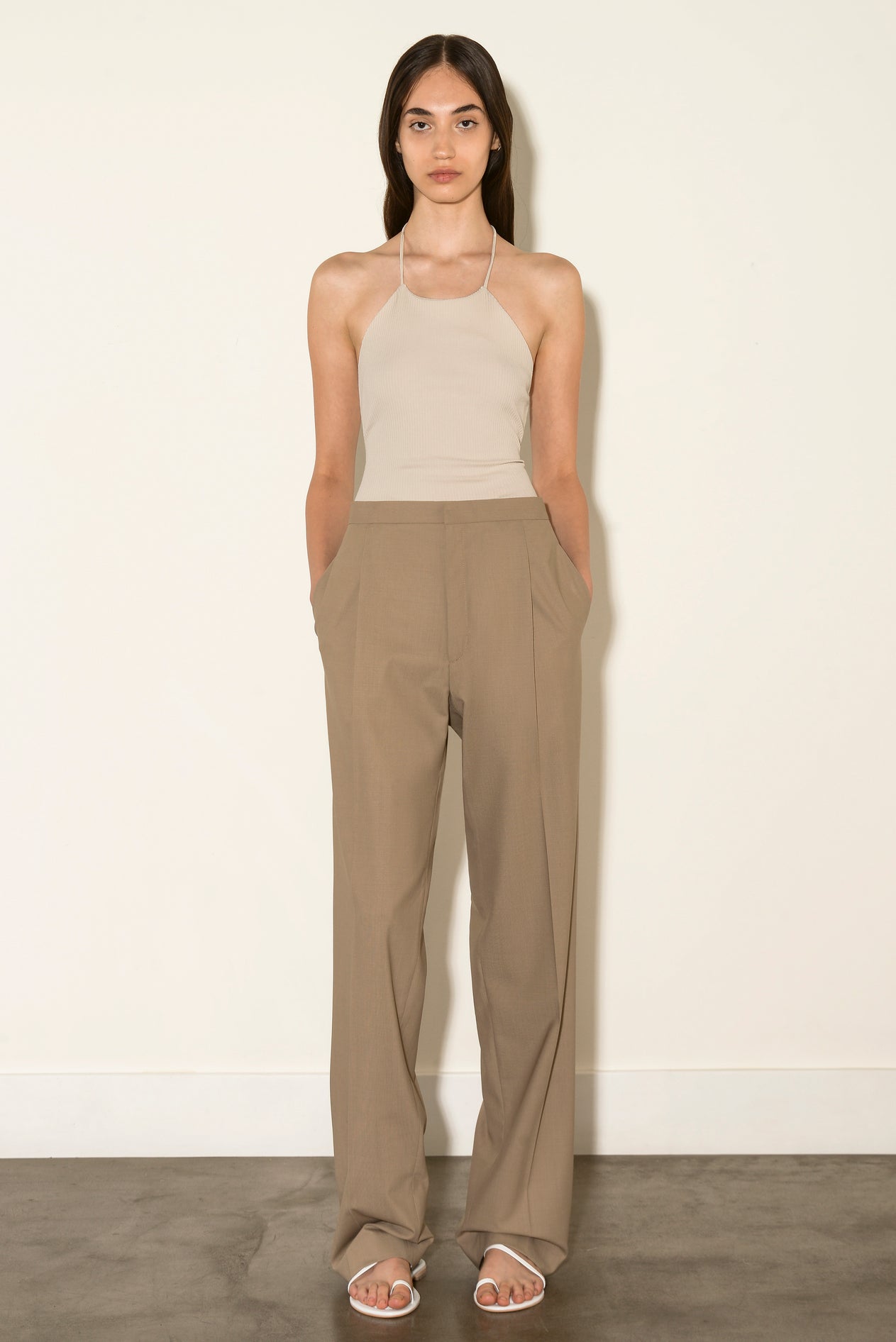 MAN STYLE BEIGE WOOL PANTS MAN STYLE BEIGE WOOL PANTS