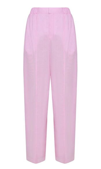 ANOUKI PINK COTTON TAILORED PANTS