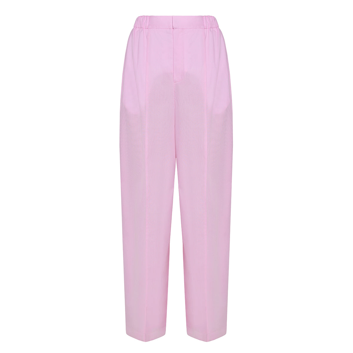 ANOUKI PINK COTTON TAILORED PANTS