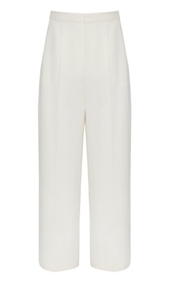Anouki OFF WHITE COTTON TAILORED PANTS