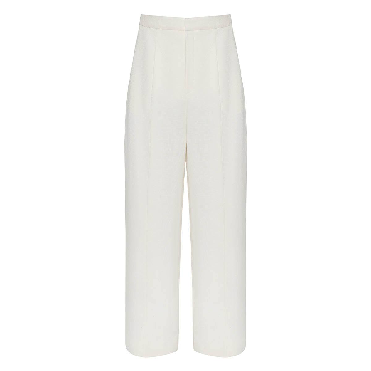 Anouki OFF WHITE COTTON TAILORED PANTS