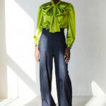 Liya Blouse With Attached Scarf