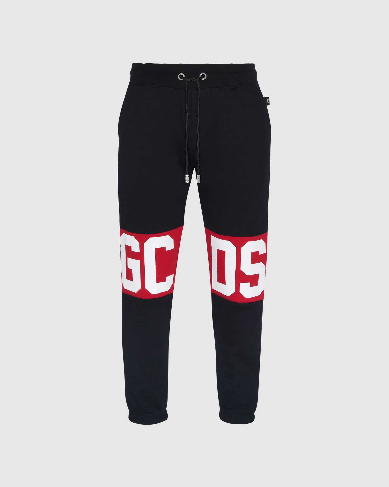 GCDS BAND LOGO REGULAR BLACK SWEATPANTS