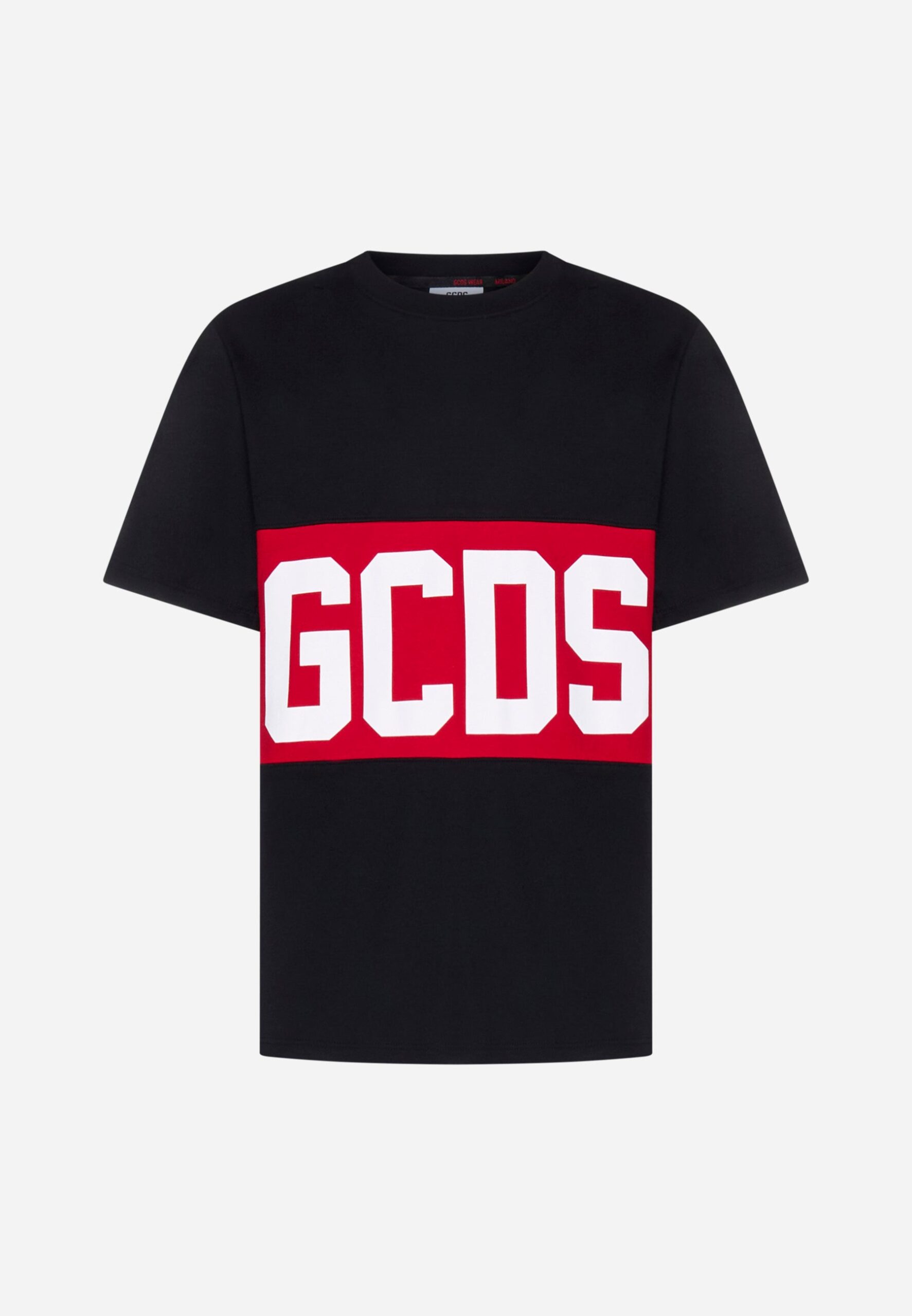 GCDS BAND LOGO REGULAR BLACK TEE 1 GCDS BAND LOGO REGULAR BLACK TEE
