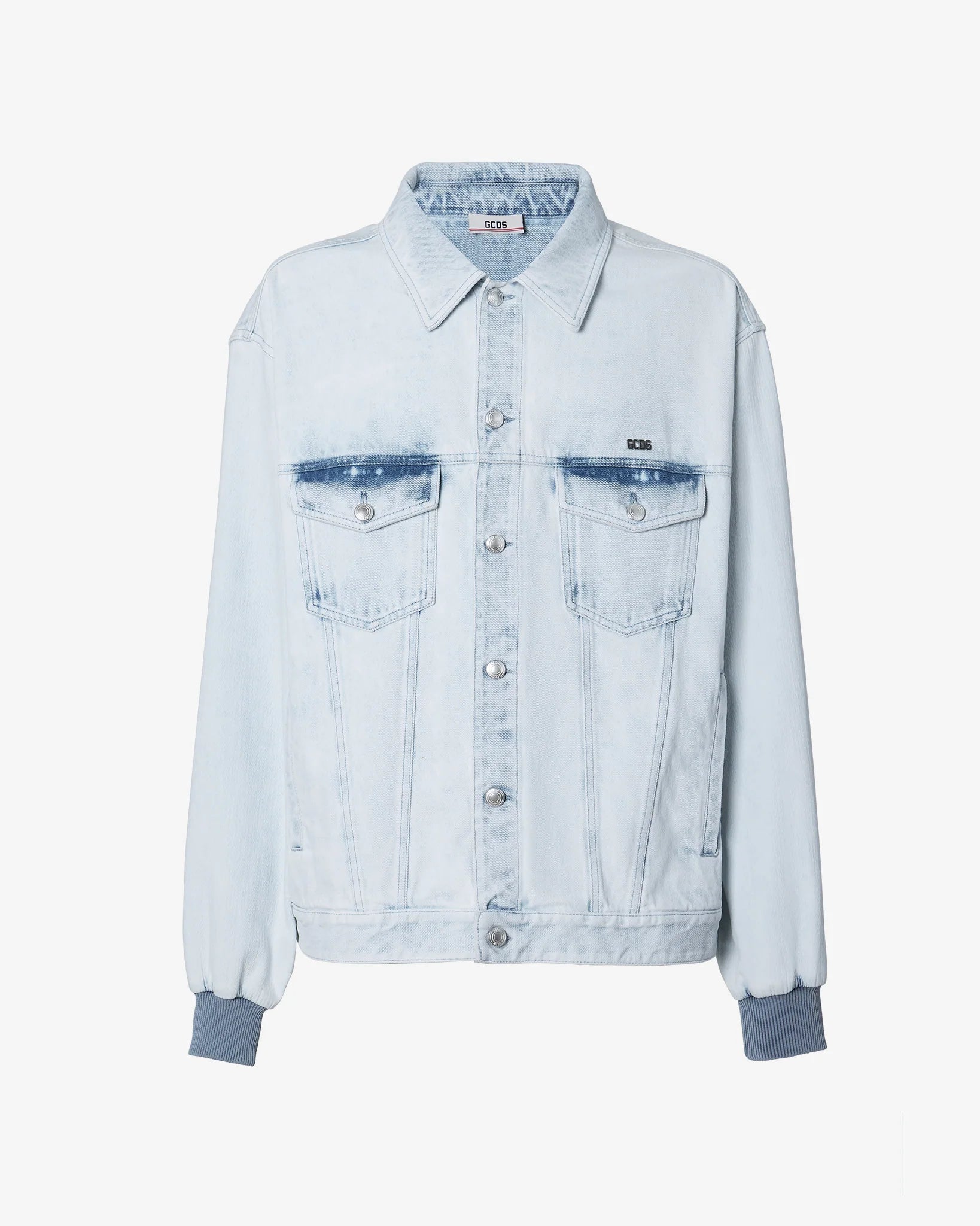 GCDS BLEACHED DENIM JACKET 1 GCDS BLEACHED DENIM JACKET