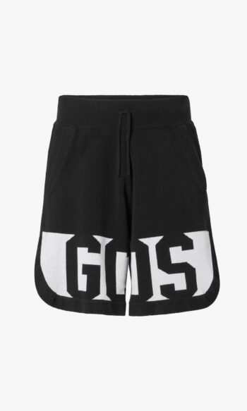 GCDS BLACK LOW BAND BERMUDA