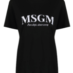 MSGM BLACK T-SHIRT 1 MSGM BLACK T-SHIRT