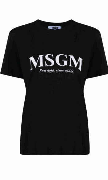 MSGM BLACK T-SHIRT