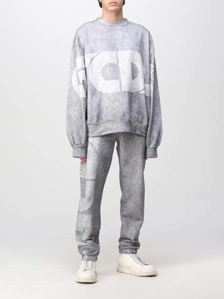 GCDS OVERDYED ROUND LOGO OVERSIZED SWEATSHIRT GCDS OVERDYED ROUND LOGO OVERSIZED SWEATSHIRT