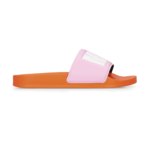MSGM WOMAN'S ORANGE AND PINK SLIDE 1 WOMAN’S ORANGE AND PINK SLIDE