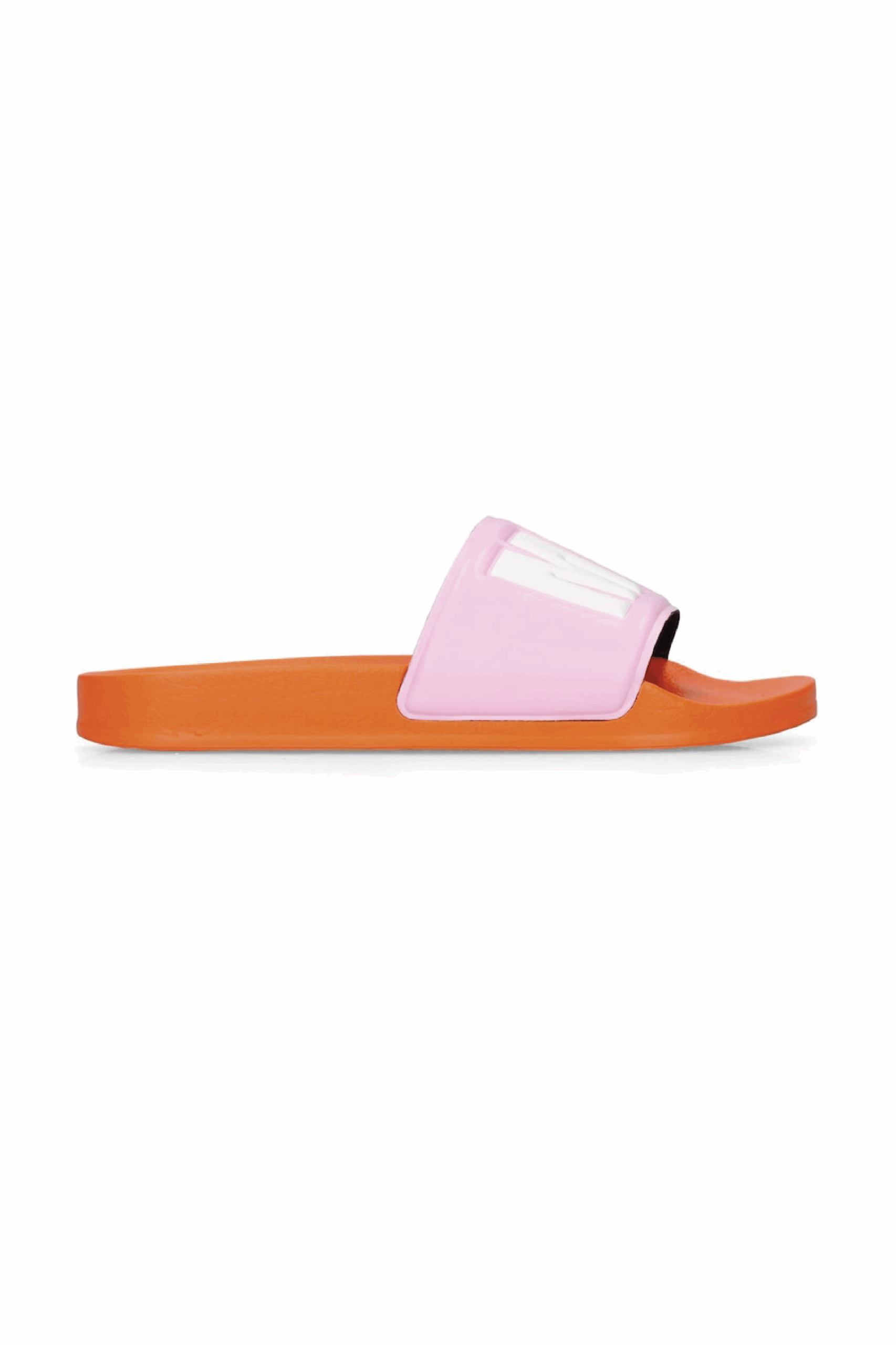 WOMAN'S ORANGE AND PINK SLIDE WOMAN'S ORANGE AND PINK SLIDE