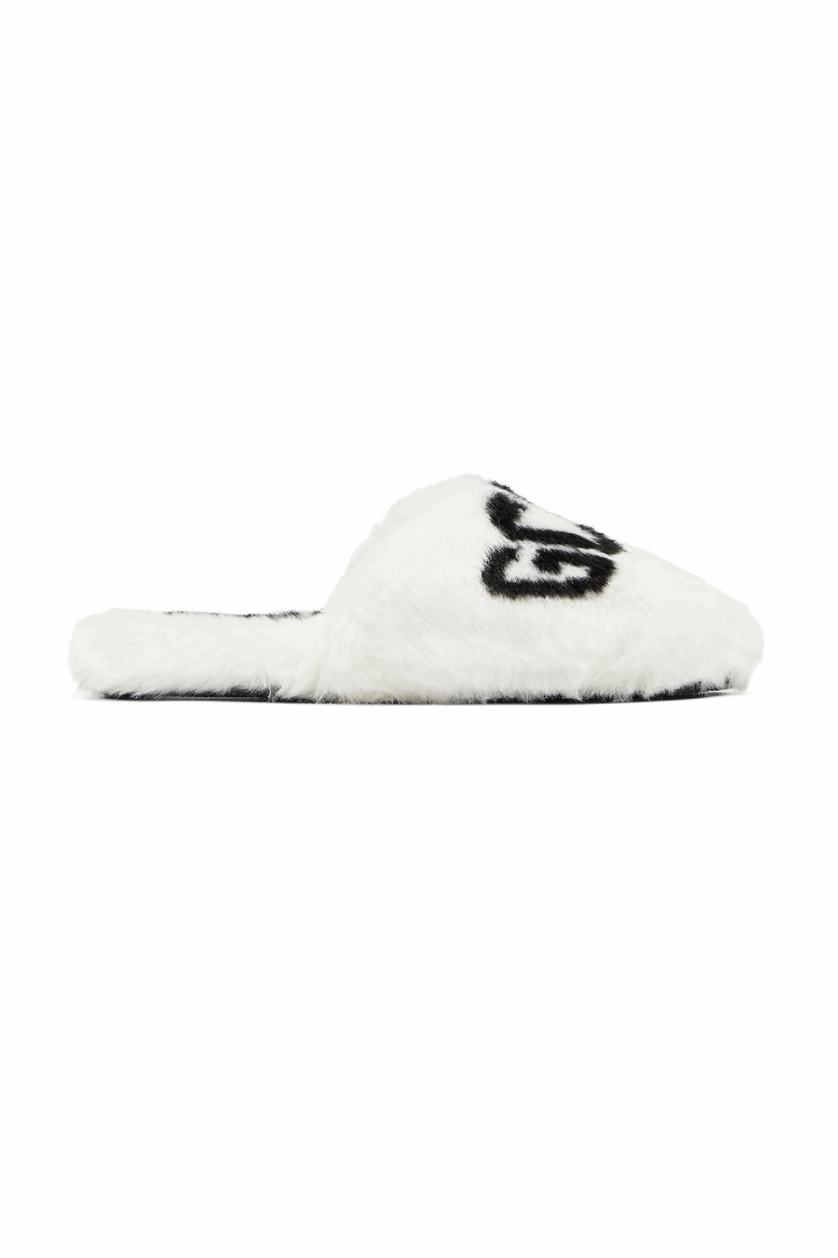 GCDS FUR LOGO SLIPPERS GCDS FUR LOGO SLIPPERS