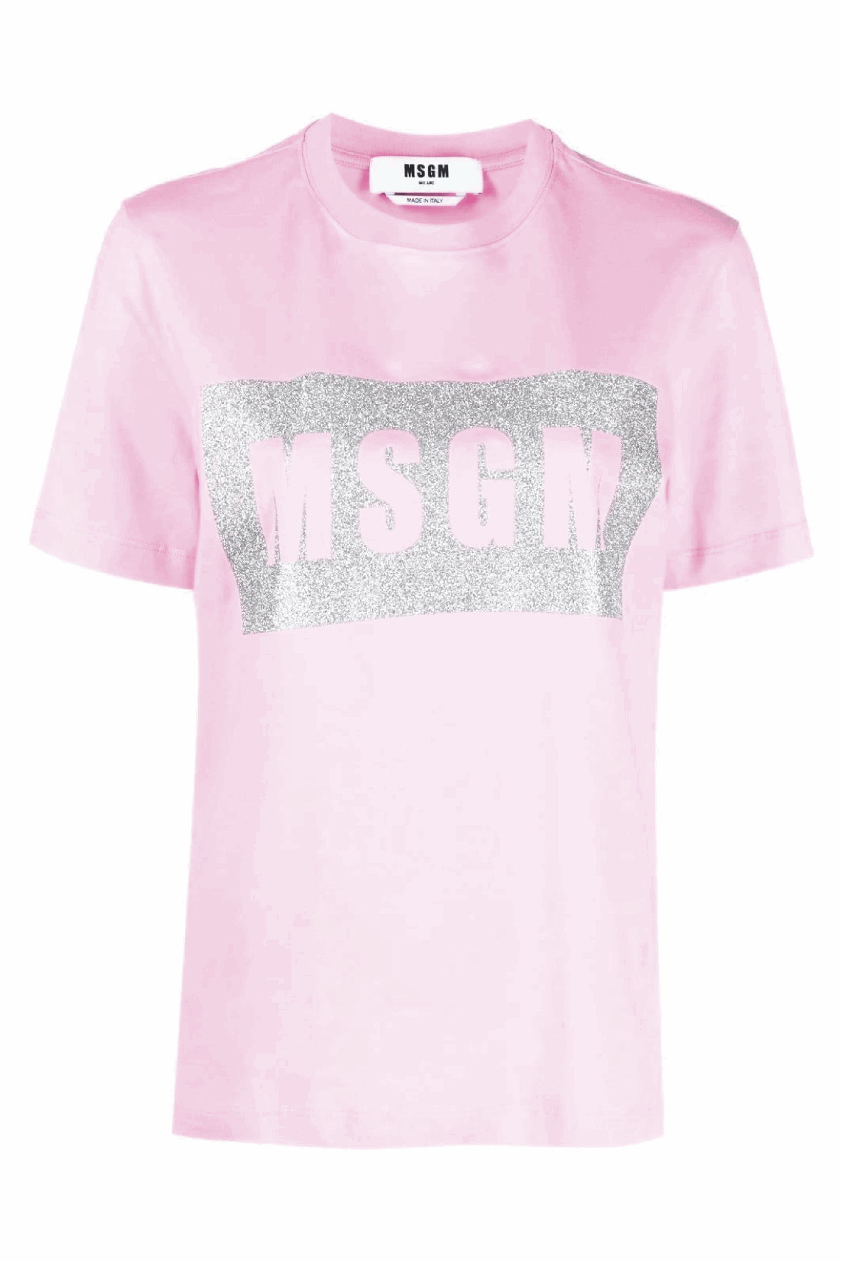 pink_site MSGM Light pink cotton T-shirt