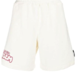 MSGM MAN'S COTTON CREAM SHORTS 1 shorts white_site