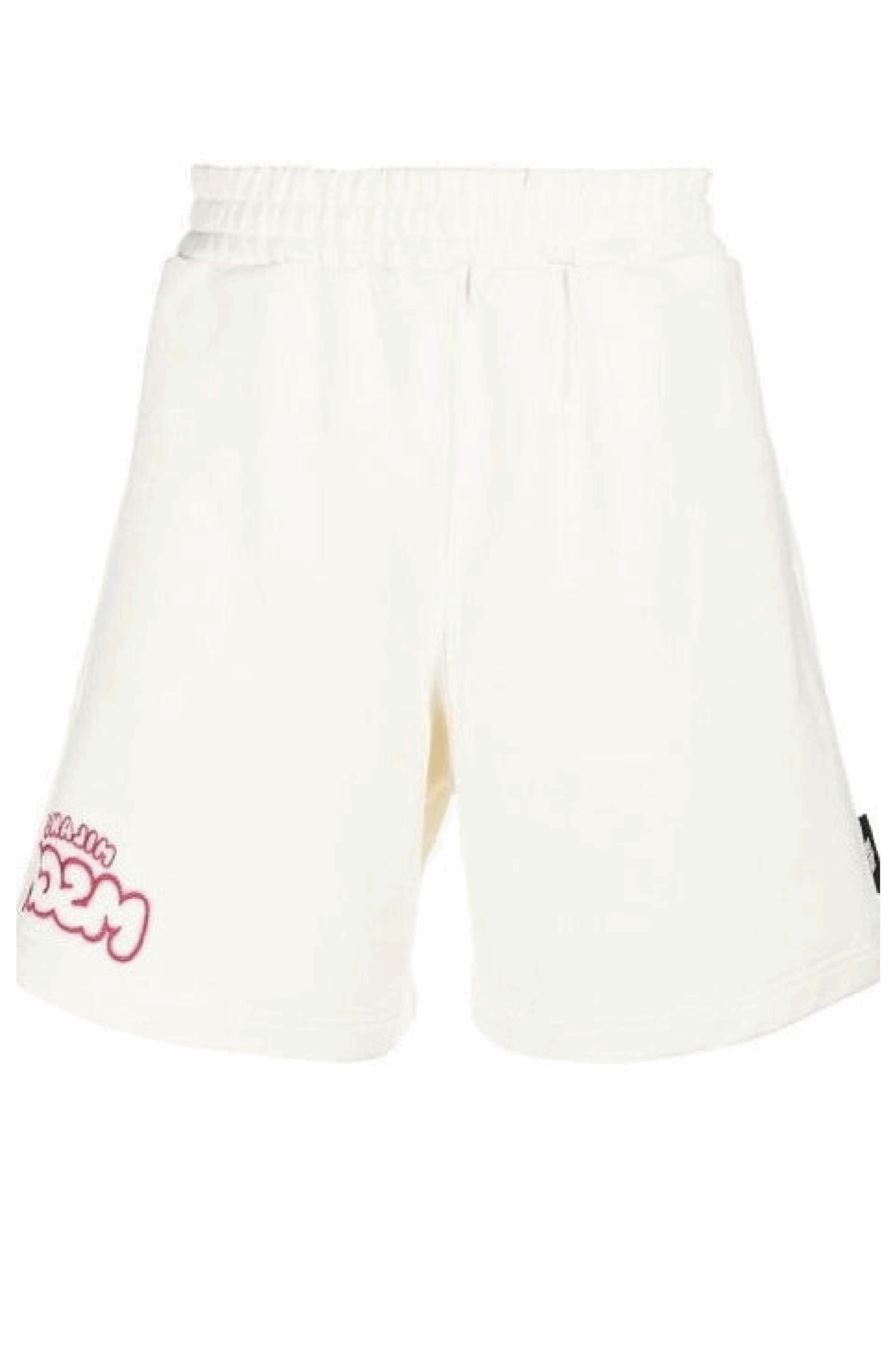 shorts white_site MSGM MAN'S COTTON CREAM SHORTS