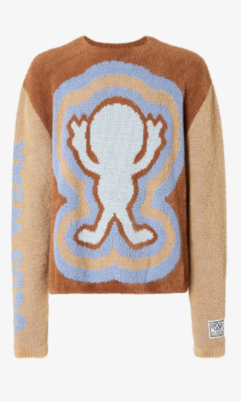 GCDS WIRDO FUZZY JACQUARD SWEATER