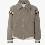 GCDS TAUPE COLLARED GCDS TEAM BOMBER 1 1