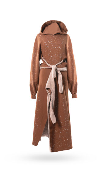 OTTO HOODED WRAP DRESS SPRINKLES