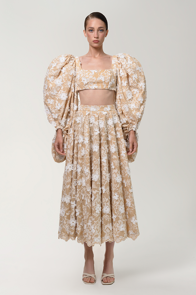 ARS24-NA-05-SK-BG-FL-CO-1 FLORAL FLARE SKIRT