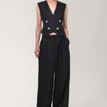 ANOUKI BLACK LINEN TREE PLEAT PANTS 1 ANOUKI BLACK LINEN TREE PLEAT PANTS