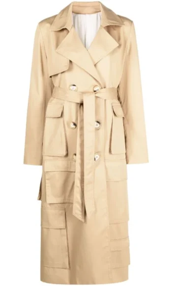 ACT NO1 CARGO POCKETS TRENCH COAT