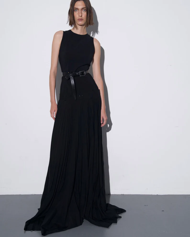 PLEATED MAXI DRESS (1)