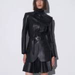 GUDO VEGAN LEATHER MINI SKIRT