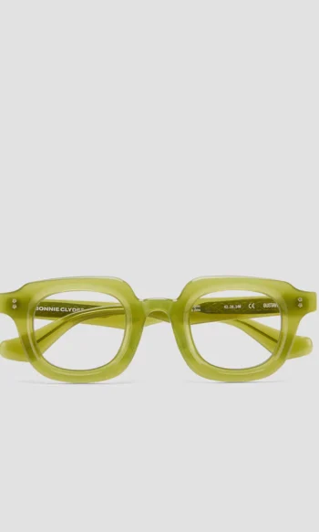 Gustave - Milky Green and Clear Lens