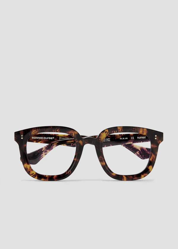 Playfight.Tort.Clear.Face Playfight - Dark Tortoise & Clear Lens