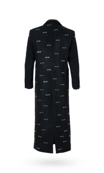 ACT NO1 METAL MONOGRAM OVERCOAT