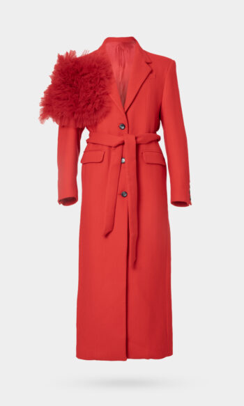 Act no1 Ruffles Patch Over Coat