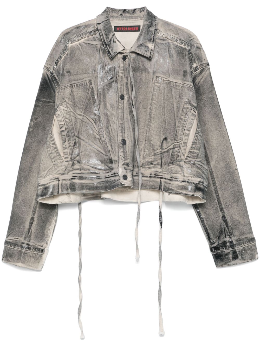 25783082_55980546_1000 OTTOLINGER Double Closure Denim Jacket,Double Closure Denim Jacket