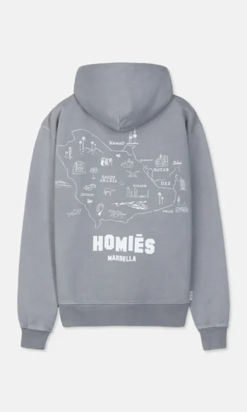 MAPA HOODIE VINTAGE LIGHT GREY MIDDLE EAST