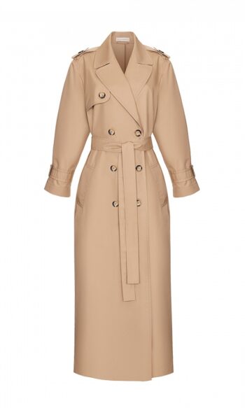 Arapkhanovi Logomania trench coat beige