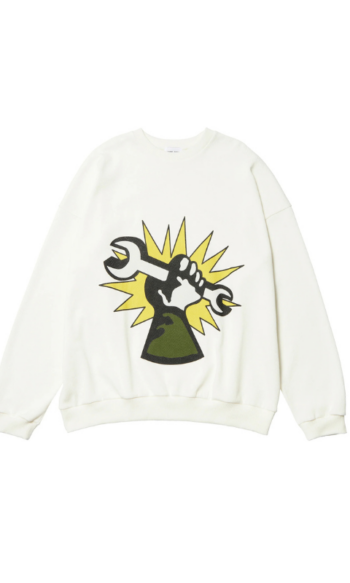 Hand Of Middle Class Kids Sweater - White