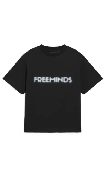 FREEMINDS BLACK LOGO T-SHIRT