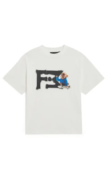 FREEMINDS SKATING OFF WHITE T-SHIRT