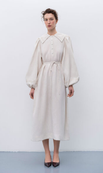 Etnodim Linen dress with embroidery Pervotsvit Light