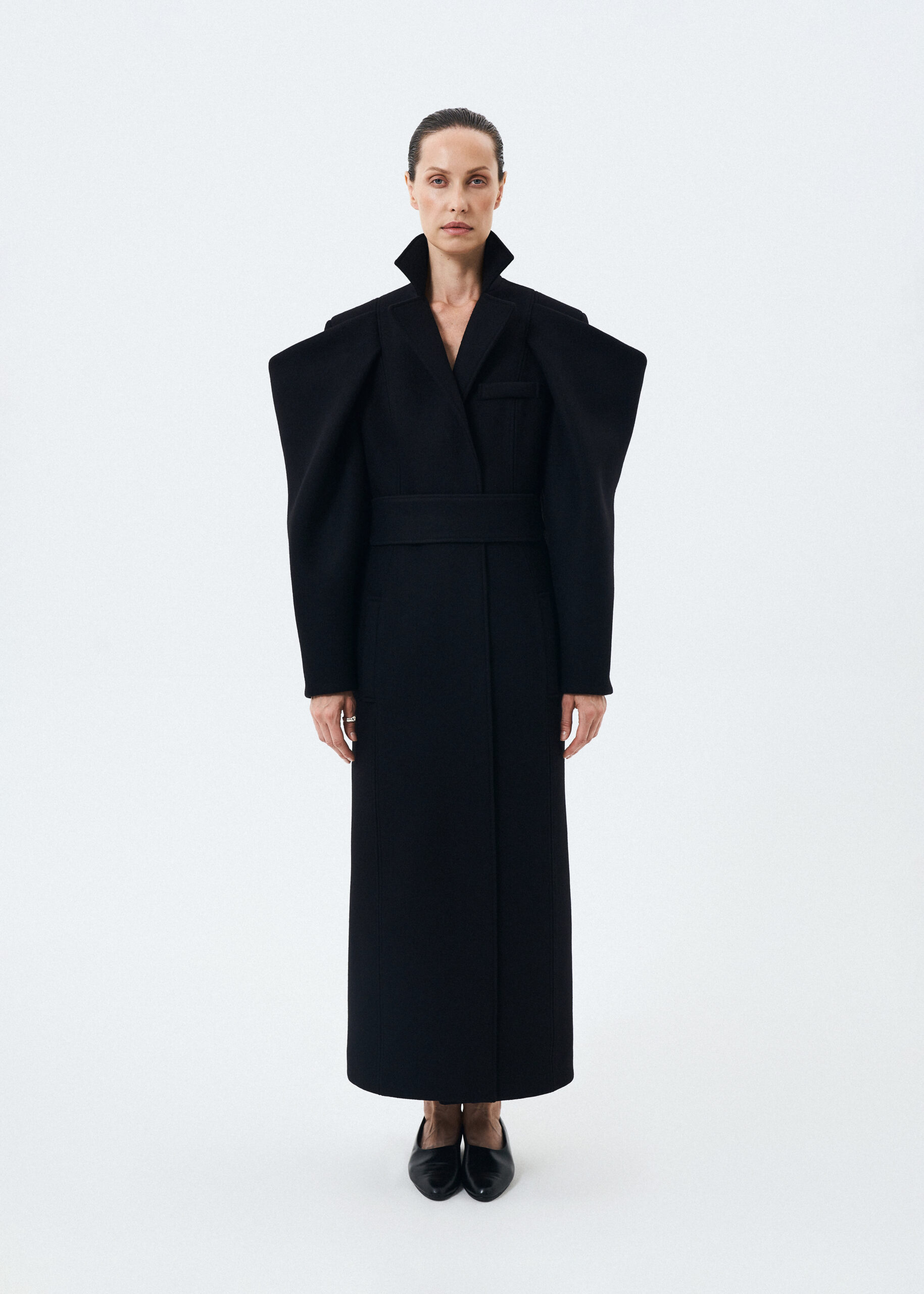 eternal lookbook9659 Eternal Coat with an architectural silhouette