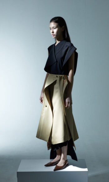Decon Wrap Skirt Beige