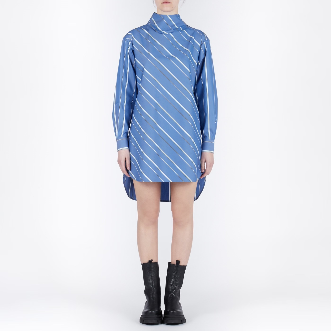w21bkw_bossd-2150_1!2 Back Open Stripe Shirts Dress