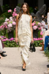 Sara Wong Landscape jacquard half skirt